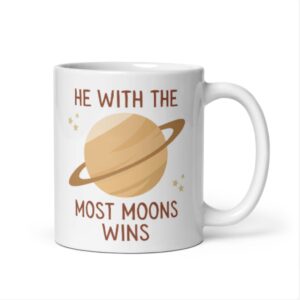 North Bone Essentials - White Mug - He With the Most Moons Wins