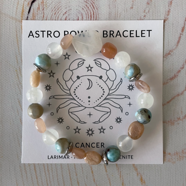 North Bone Essentials - Astro Power Genuine Gemstone Bracelet - Cancer