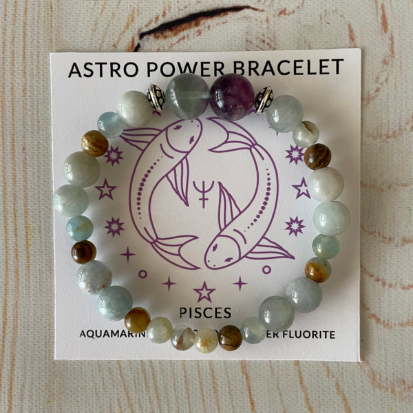 North Bone Essentials - Astro Power Genuine Gemstone Bracelet - Pisces