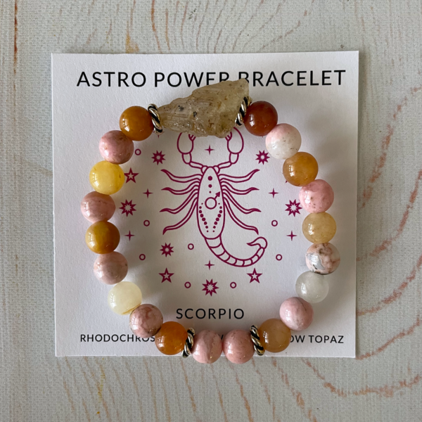 North Bone Essentials - Astro Power Genuine Gemstone Bracelet - Scorpio