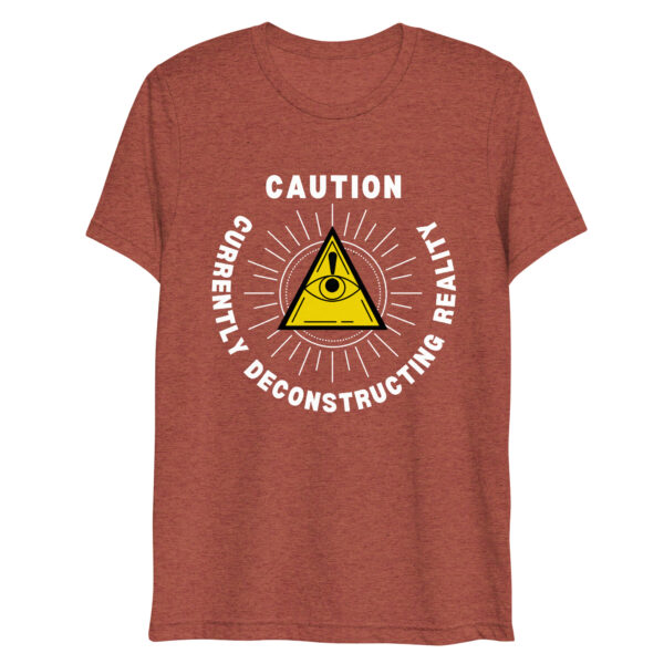 North Bone Essentials - t-Shirt - Caution, Currently Deconstructing Reality - Rust