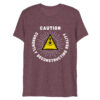 North Bone Essentials - t-Shirt - Caution, Currently Deconstructing Reality - Plum