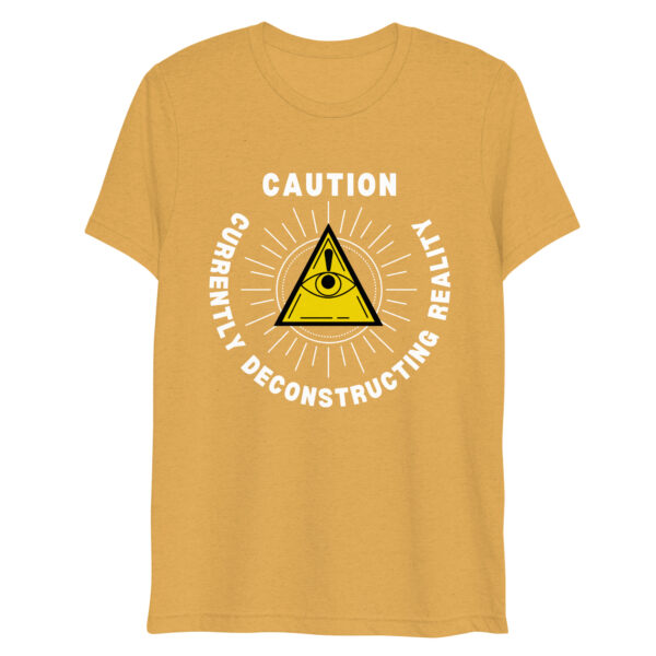 North Bone Essentials - t-Shirt - Caution, Currently Deconstructing Reality - Yellow