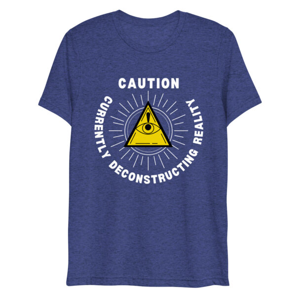 North Bone Essentials - t-Shirt - Caution, Currently Deconstructing Reality - Blue