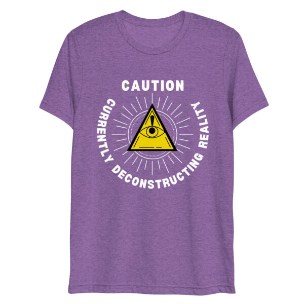 North Bone Essentials - t-Shirt - Caution, Currently Deconstructing Reality - Purple