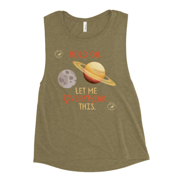 North Bone Essentials - Bella Tank - Hold On. Let Me Overthink This. - Oatmeal